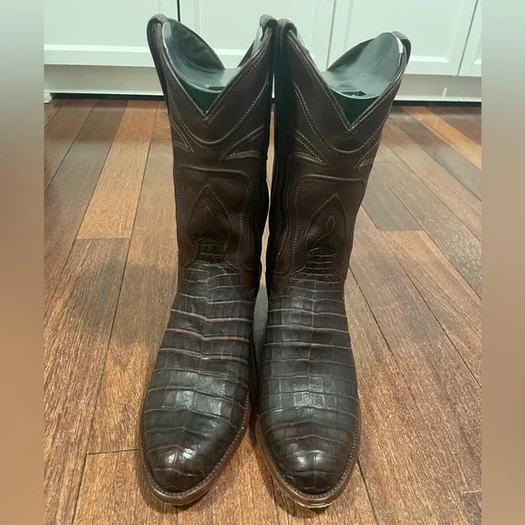 Tecovas Dillon Cowboy Boot - Mahogany Caiman